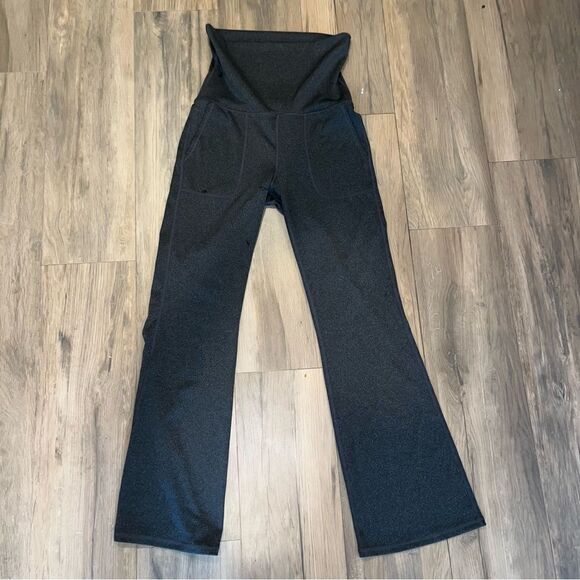 NWOT HALARA Super High Waisted Foldover Pocket Full Length Flare Leggings size M - Picture 3 of 7